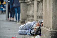 Obdachloser in Dublin